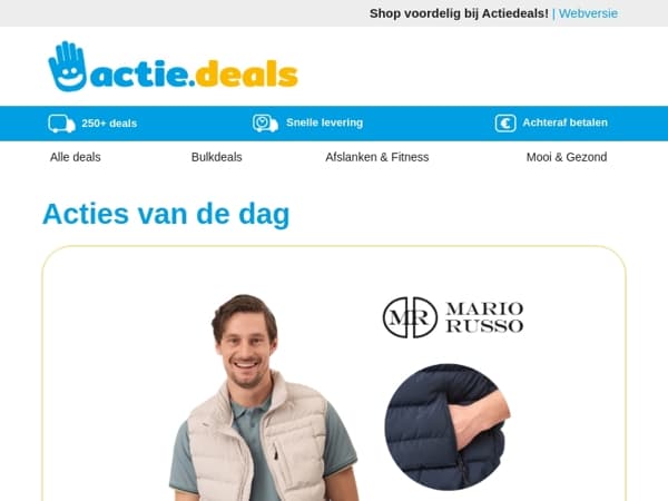 Mario Russo Bodywarmer | Space Buddy Vacuümzakken | Rond zwembad | Sensor lampenset | Slimme paneelheater