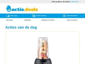 Nutri Powerblender | Alarmklok + Smartphonelader | Loopband | Inductiekookplaat | CleanRite Schoonmaakborstel