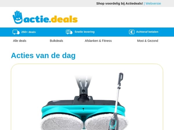 Stoomreiniger met rotatie | Lazy Dekbed | Gel Comfort Pantoffels |Indoor Motion Camera | Slimme paneelheater