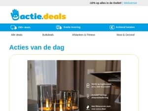 Windlichten + Oplaadbare LED-kaarsen | Paneelheater | Hotelbadjassen | Warmtekussen | Zaklampen