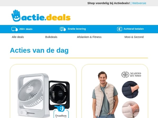 Opblaasbare Spa Pool | CoolCube Tafelventilator | Mario Russo Bodywarmer | Tafellamp Indoor & Outdoor | Rainbow Speaker