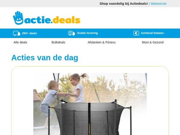 Trampoline met veiligheidsnet | Bamboe All Season Dekbed | Lazy Dekbed | Wortelkiller | Stofzuiger opzetstuk