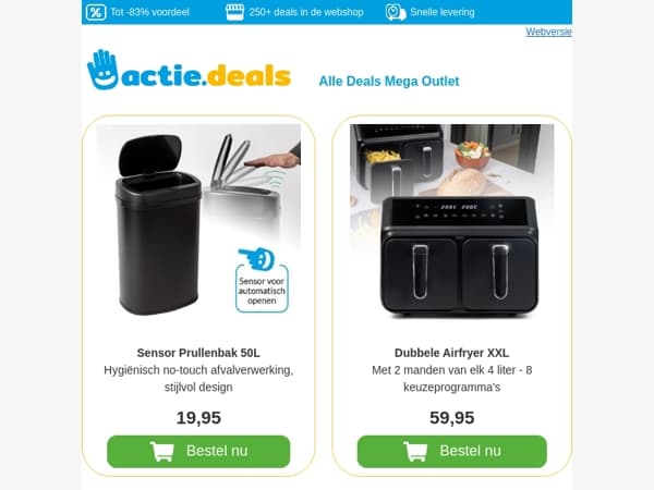 🔥 Dit zijn de 10 populairste deals – Mis ze niet!