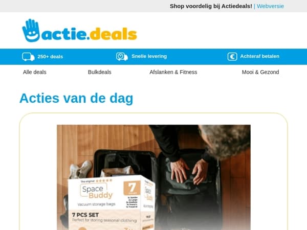 Space Buddy Vacuümzakken | Robotstofzuiger met dweilfunctie | Fast Cooler Pro | Red Copper Mini Kookplaat | Tuinprieel