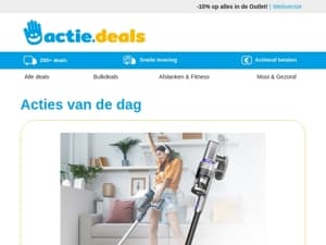 Accu steelstofzuiger & kruimeldief | EMS-trainer | Flanellen dekbedovertrekken | Cleaning Brush