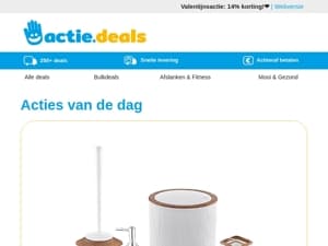 Badkamerset 5-delig | Videodeurbel draadloos| Sun Tabs Vaatwastabletten | Solar Fakkel Tuinlampen | nutribullet Food Processor