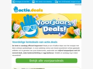 ☀️ Vier de start van de lente met hoge korting!