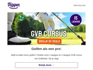 ⛳GVB Cursus: nu tot 94% korting!