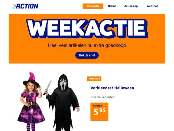 Onze Weekactie vanaf woensdag 14 oktober