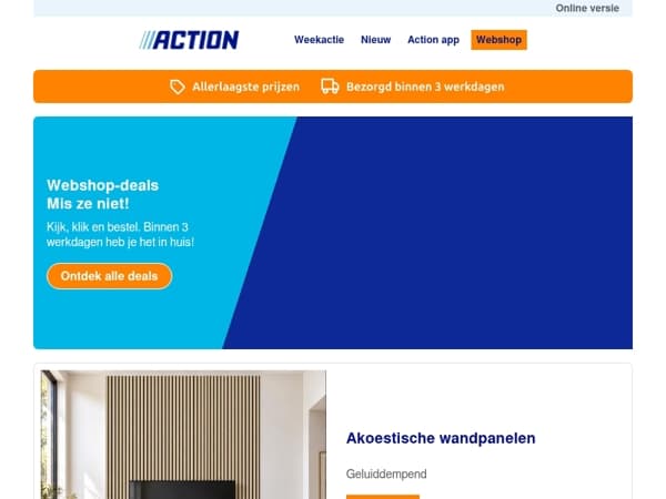 Nieuw in de Action webshop!