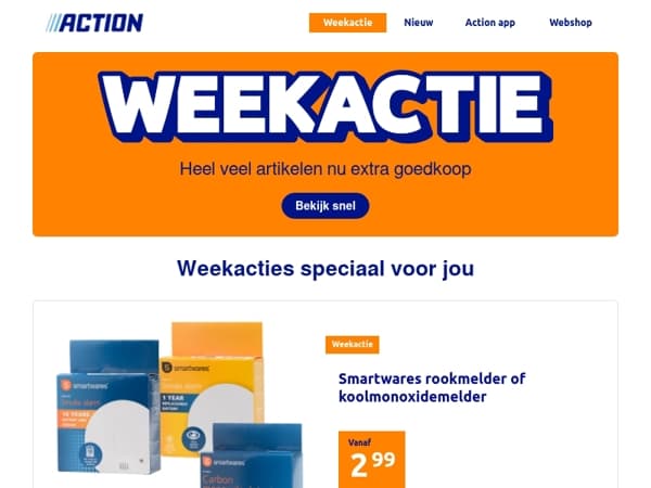 Onze Weekactie vanaf woensdag 7 oktober