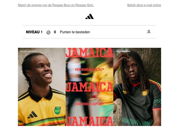 Thuis- en uittenues Jamaica