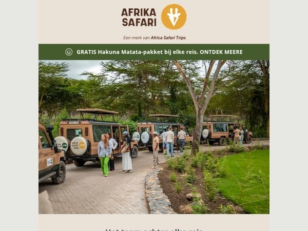 Maak kennis met het team achter jouw volgende safari 🐘