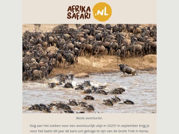 Jouw laatste kans om de Grote Trek in Kenia te zien