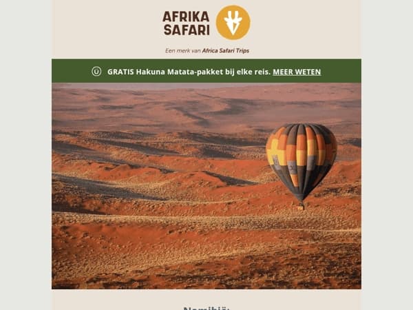 Je avontuur in 2027 begint in Namibië 🇳🇦
