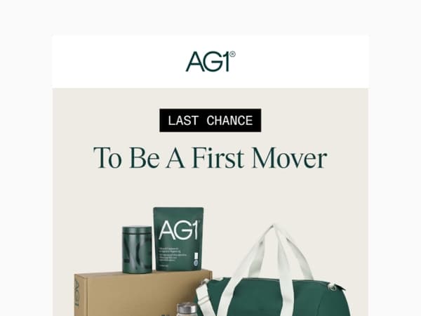 Last Call - AG1 Black Friday Deal 🎁