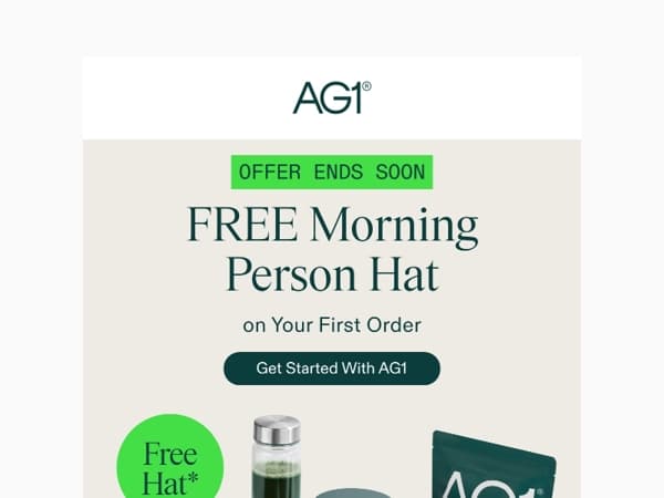 Last Call: Your free Morning Person Hat awaits