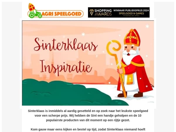 Haal op tijd jouw Sinterklaas cadeautjes in huis!