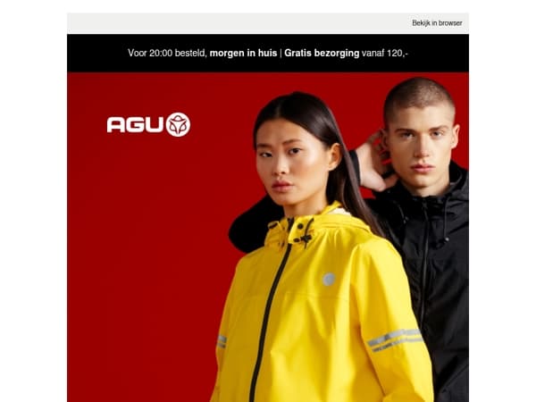 5% korting op regenpakken