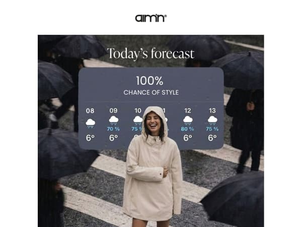 FITS FOR EVERY FORECAST ☔