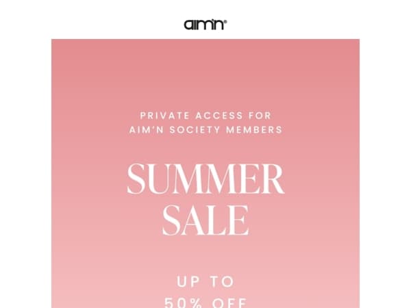 Wanna be a Summer Sale VIP? 🩷