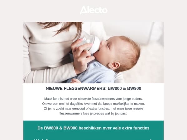 Nieuw: Alecto BW800 & BW900 flessenwarmers