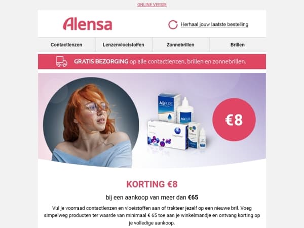 Profiteer van een speciale korting € 8 op je hele aankoop.