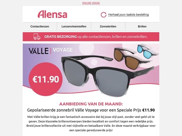 Deal van de maand: Gepolariseerde zonnebril Válle Voyage voor maar €11.90