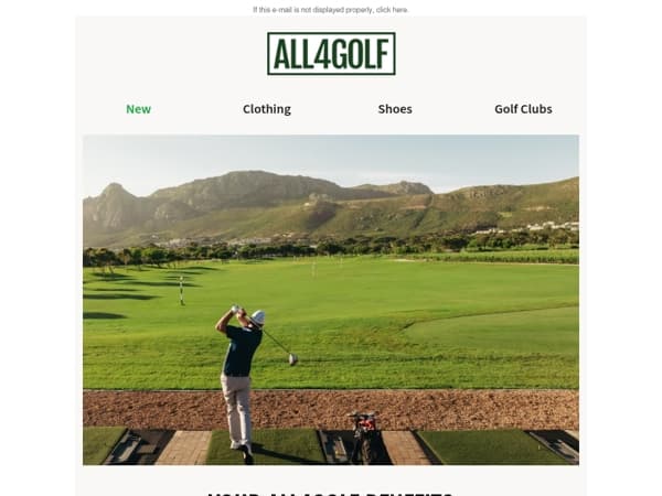 Your ALL4GOLF Benefits