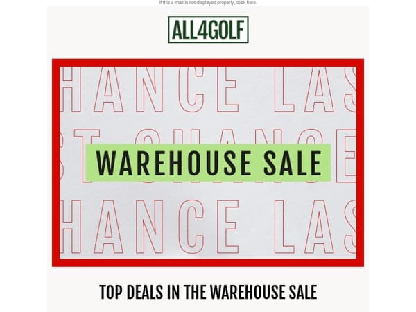 Warehouse Sale: End-of-Season's Best Bargains