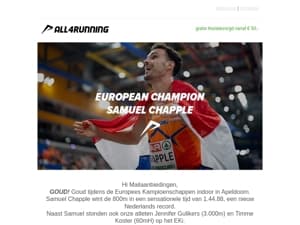  📣 Samuel Chapple, Europees Kampioen 