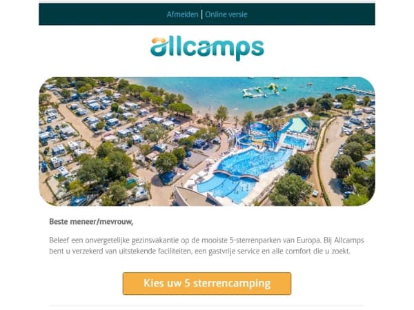 Kies voor een 5-sterrenvakantie in 2027! ⭐⭐⭐⭐⭐