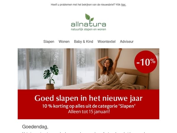 Bespaar nu 10% op een goede nachtrust! ✨