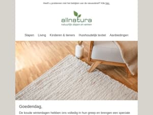 Handgemaakte natuurlijke tapijten voor natuurlijke warmte!