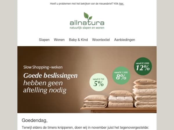 De Slow Shopping-weken met staffelkorting!