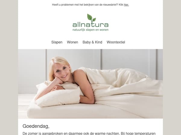 De beste producten om in de zomer lekker te slapen!