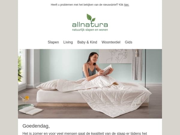 De allnatura slaapkamer zomercheck!