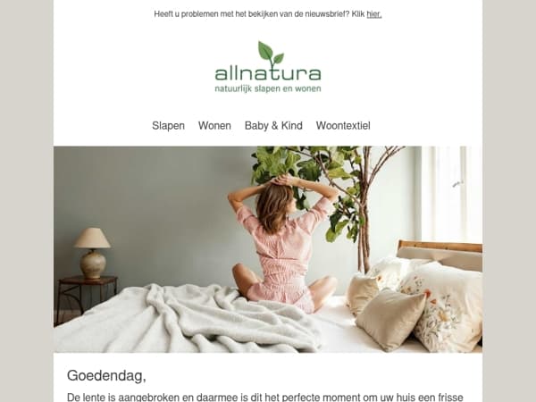 Tot 20 % korting: een natuurlijke start van de lente!