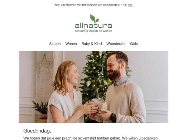 allnatura wenst u een vrolijk kerstfeest!🎁🎄