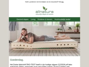 Natuurlatex matras overtuigt in de test!