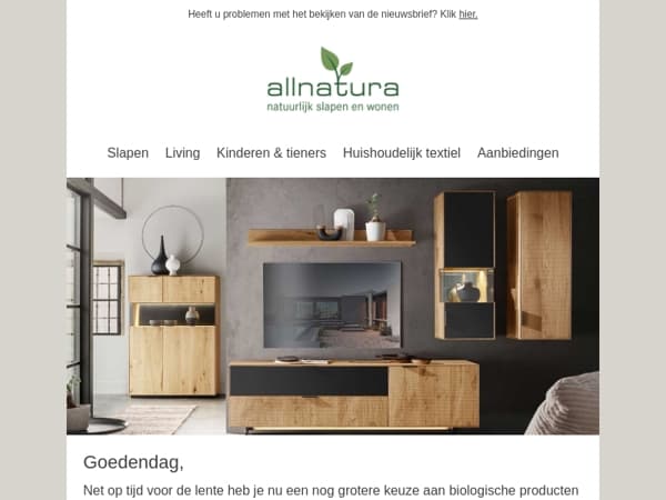 Ontdek alle nieuwe producten bij allnatura!