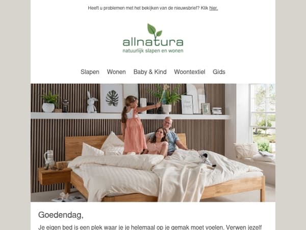 Zomers fris: beddengoed van 100% biologisch katoen!