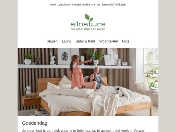 Zomers fris: beddengoed van 100% biologisch katoen!