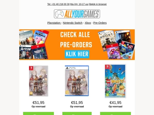 Nu beschikbaar: Final Fantasy Tactics & LEGO Worlds