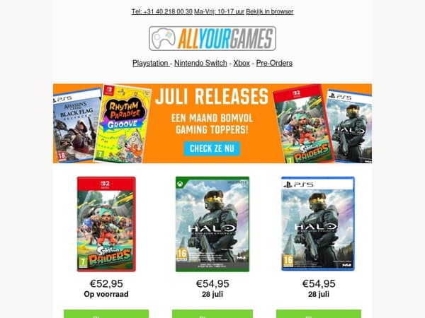 Op voorraad: Splatoon Raiders!