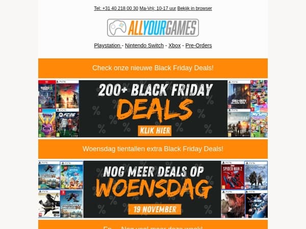 De eerste Black Friday Deals staan Live!
