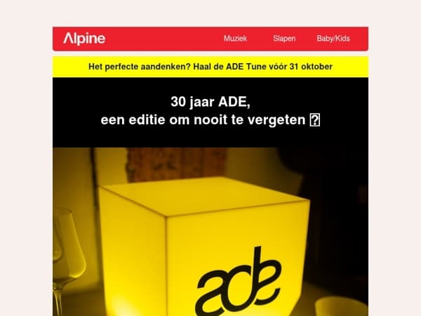 Bedankt voor een onvergetelijke ADE 💛 
