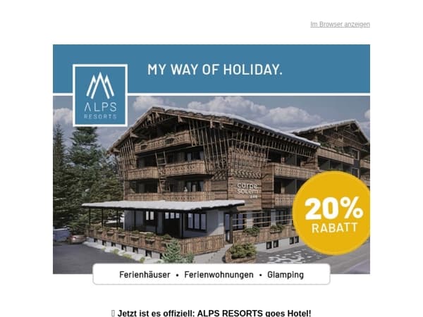 🎉 Tadaaa: 20% Rabatt im Carpe Solem Kaprun