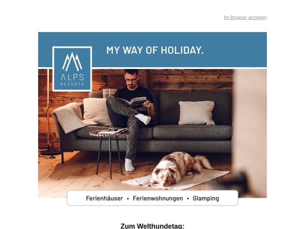 Mail, 1 Nacht gratis für Vierbeiner 🐾