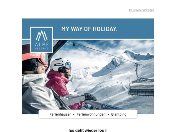 Mail, die Skisaison hat begonnen! ⛷️